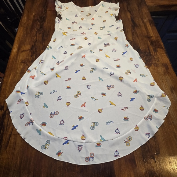 Colorful Whimsy Patterned Womens High Low Top Size M - Picture 5 of 5